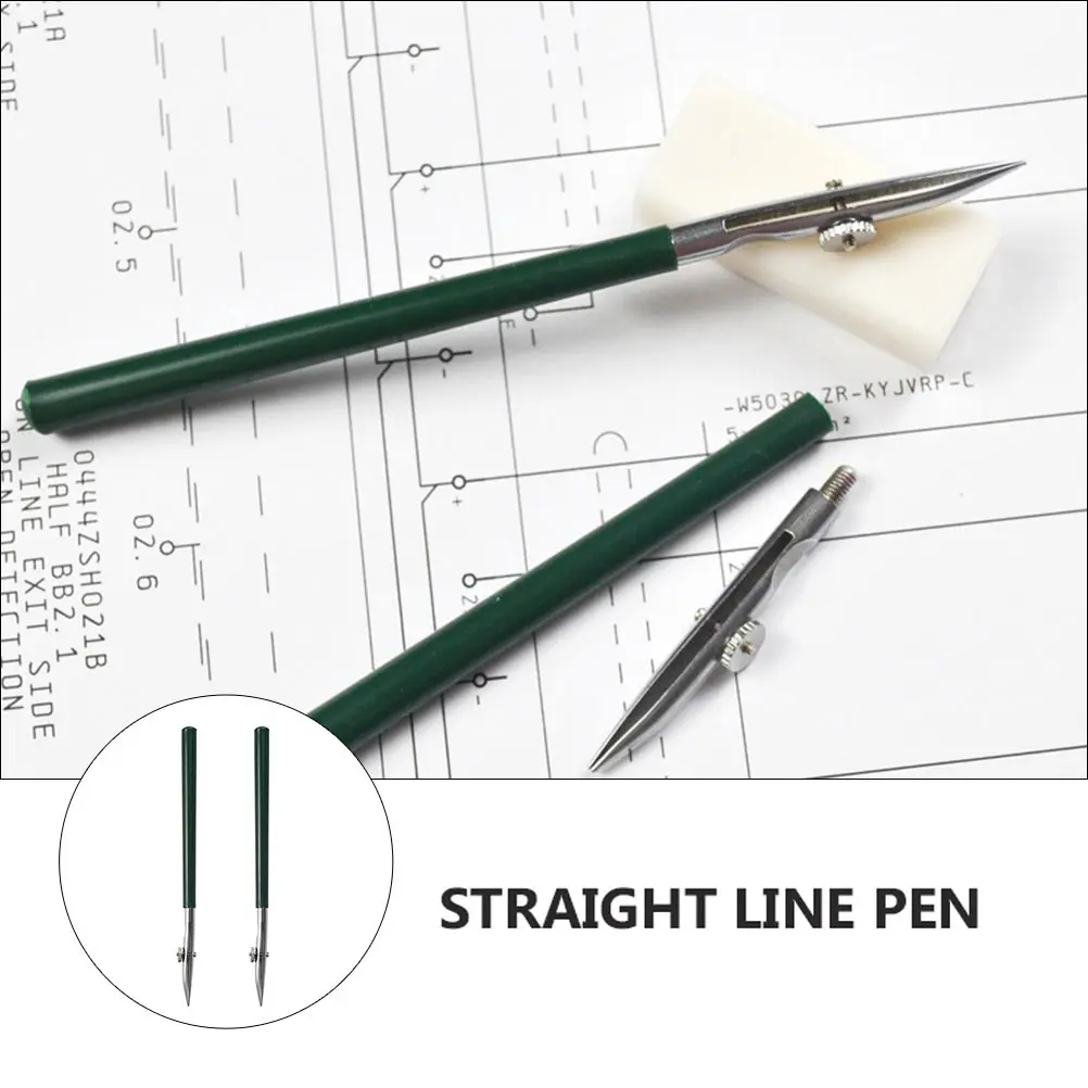 

2Pcs Straight Line Pen Adjustable ART Ruling Pen for Fine Lines Ink Drawing Professional Linear Duckbill Thin Paint