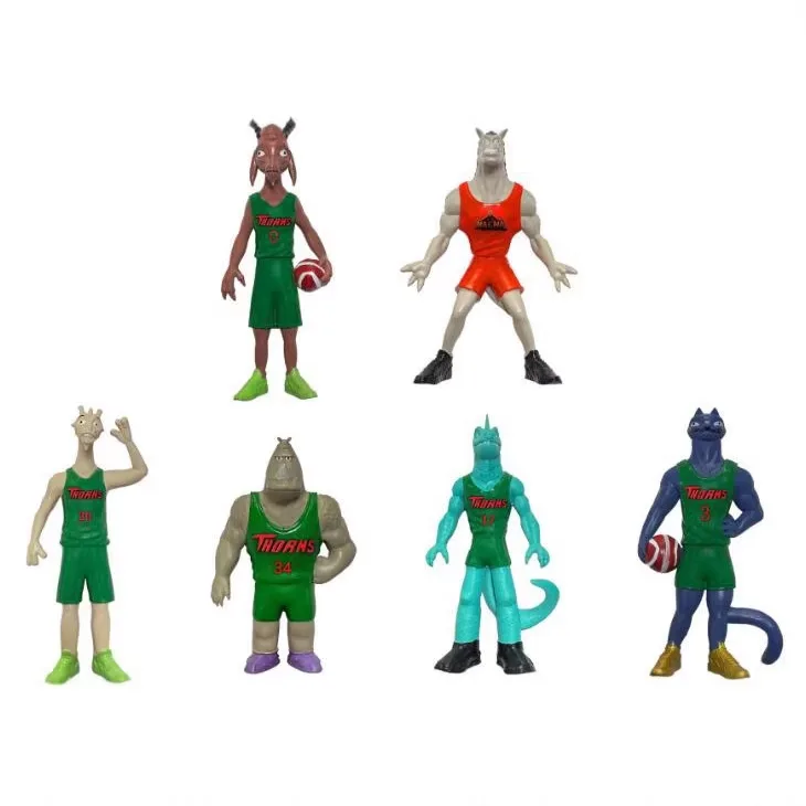 

Популярные коллекционные фигурки Dream Goat из ПВХ по мотивам фильма GOAT Basketball Game, декоративные статуэтки, игрушки и подарки для детей