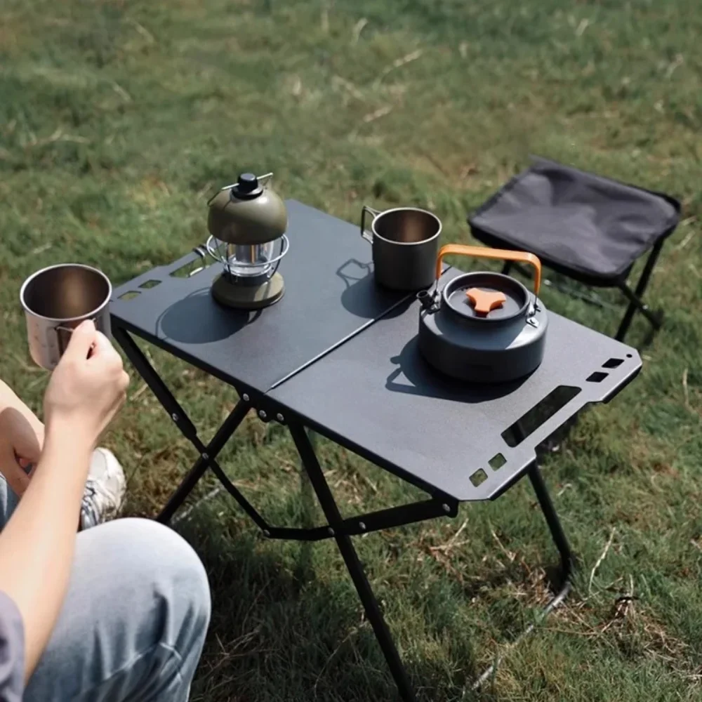 

Легкий складной стол для пикника, походный складной стол для практичного использования на природе, компактный дизайн, высокая грузоподъемность