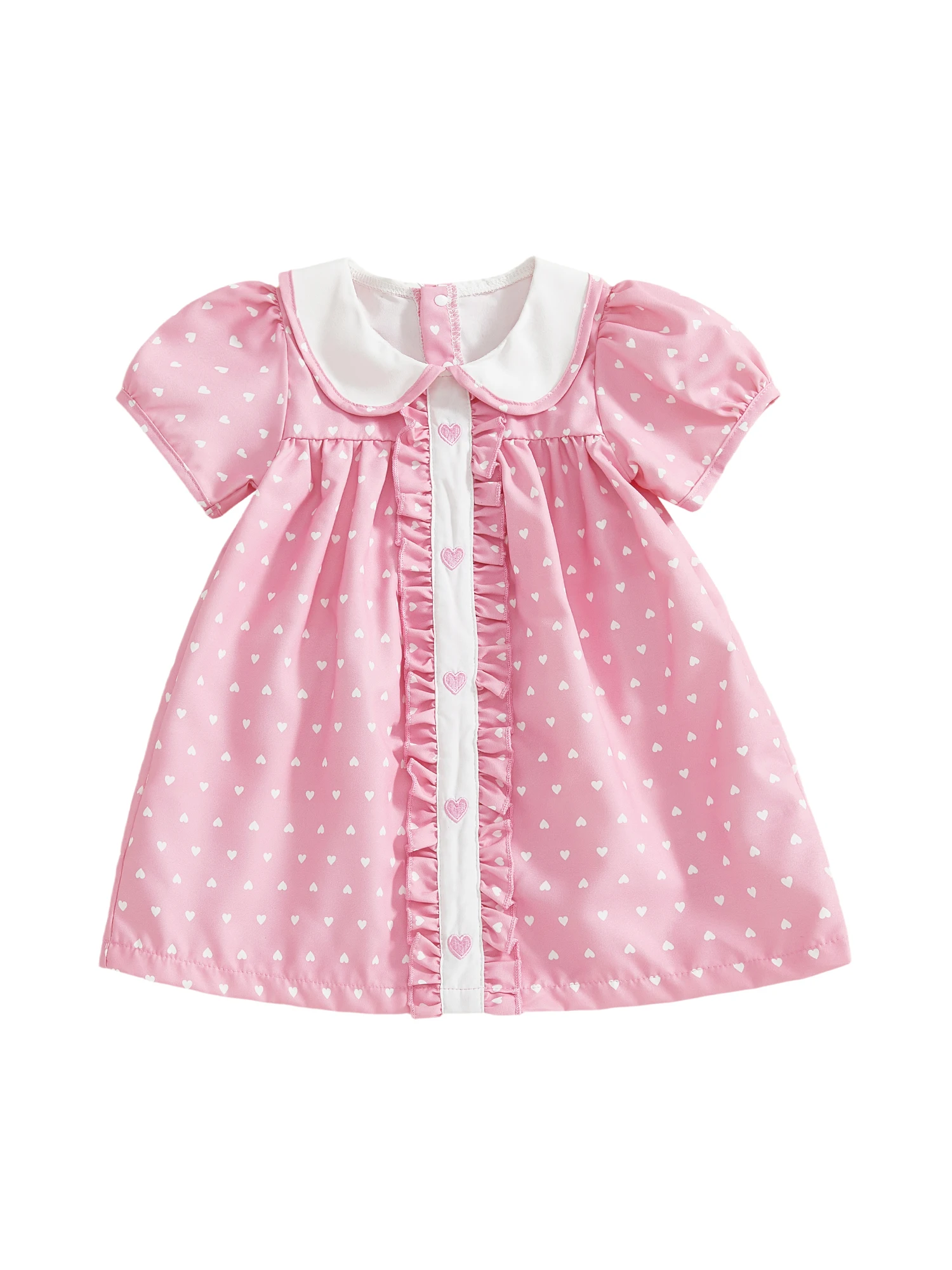 Ärmelloses Kleid mit herzförmigem Ausschnitt, Blumendruck, Rüschenbesatz für Mädchen, Sommerparty, Hochzeit, Prinzessinnenkleid