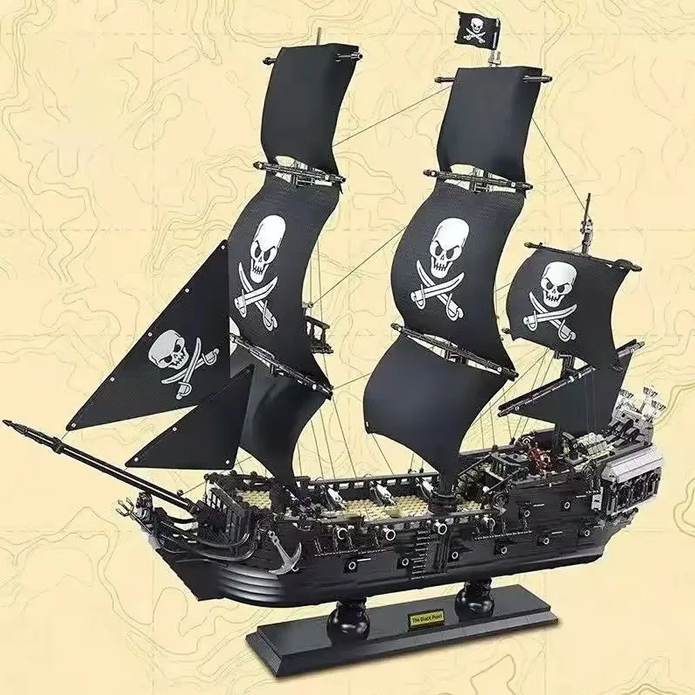 Moc 3423pcs Pirate Ships Figures Building Blocks The Black Pearl And Queen Anne's Revenge ShipBricks Set Models Children Toys