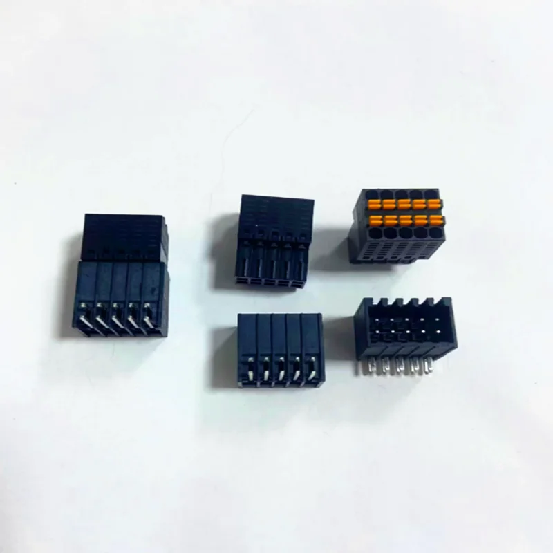 5pairs KF2EDGKS 15EDGKNH-2.54mm spacing plug-in PCB wiring terminal double row spring press double-layer