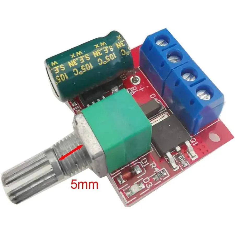 3szt Mini regulator prędkości PWM silnika DC, moduł przełącznika z regulacją prędkości DC 5V-35V 5A, regulator napięcia zmiennego 6V 12V 24V