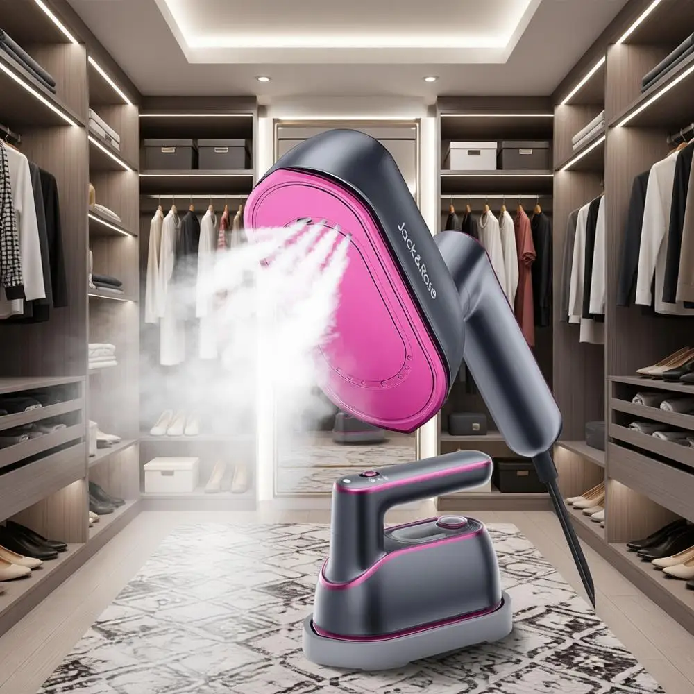 Travel Steamer Iron, 1200W Portable Handheld Steamer, 8S Heat-Up, Large Ceramic Heat Panel