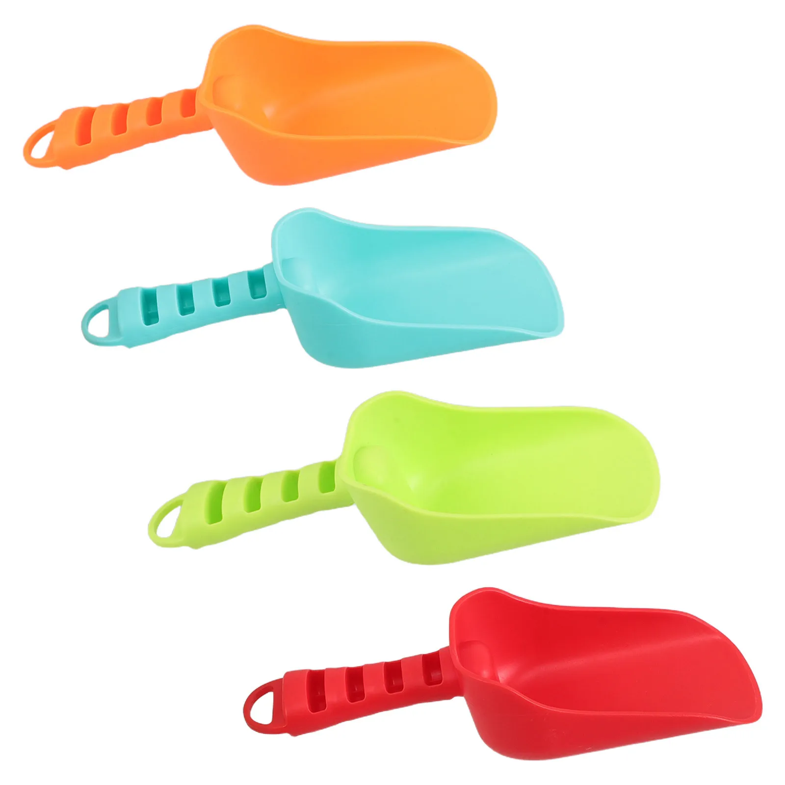 4 Stuks Strand Schoppen Kinderen Gekleurde Plastic Zand Scheppen Gereedschap Zomer Outdoor Strand Must Haves Graven Speelgoed Voor Peuters