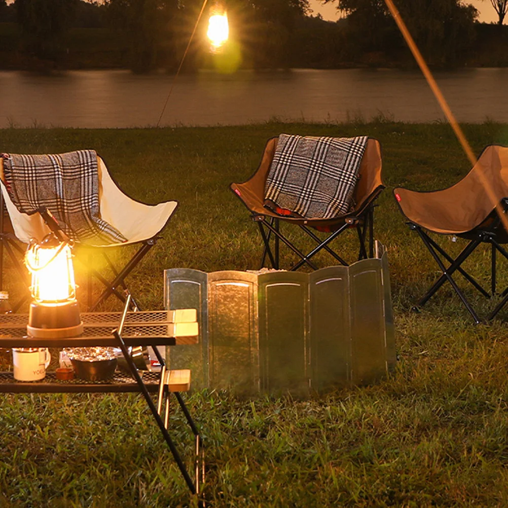 

1Set Creative Foldable Anti-Wind Tool for Camping Burner Windscreen Bbq Windshield Lightweight Portable Outdoor