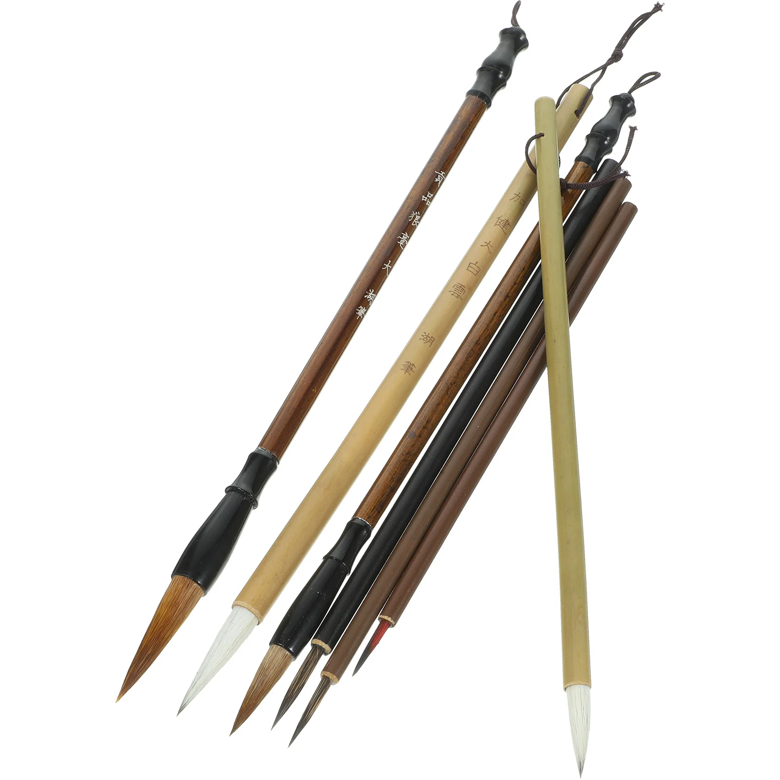 Juego de pinceles de caligrafía china, pincel de tinta tradicional, punta fina, escritura suave, bolígrafo artístico para pintar, juego de bolígrafos de caligrafía Sumi, 7 Uds.