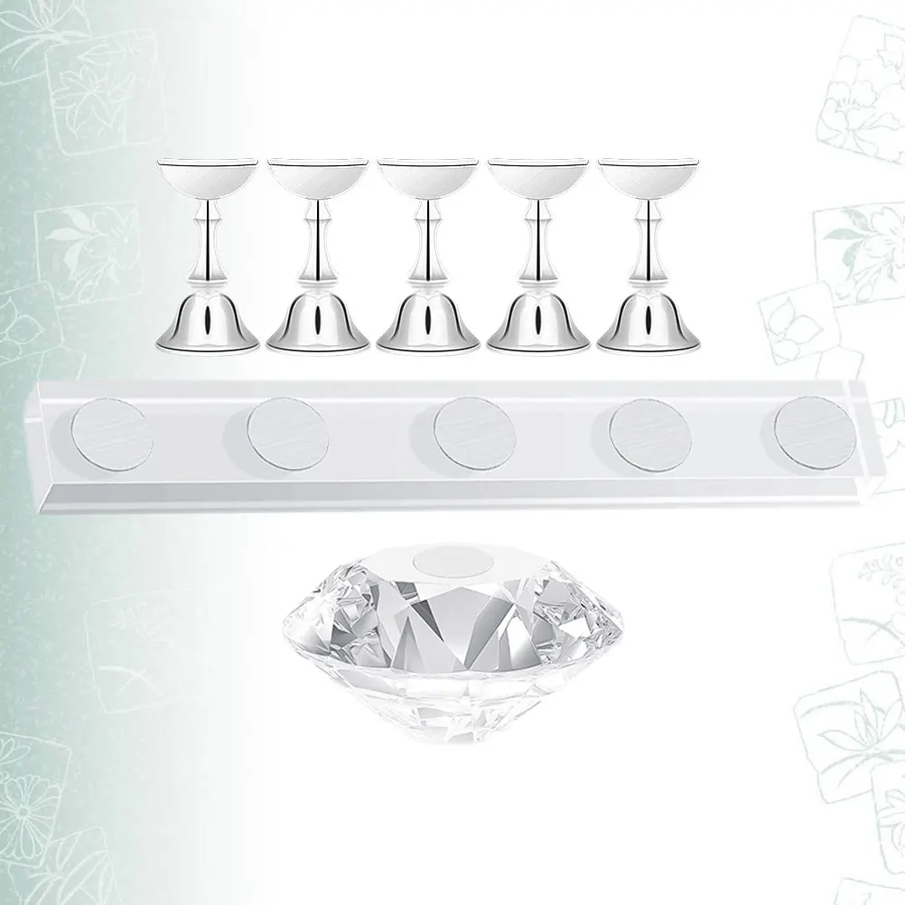 

7 Pcs Japanese Armor Display Stand Show Rack Props Stands Manicure Acrylic Bracket