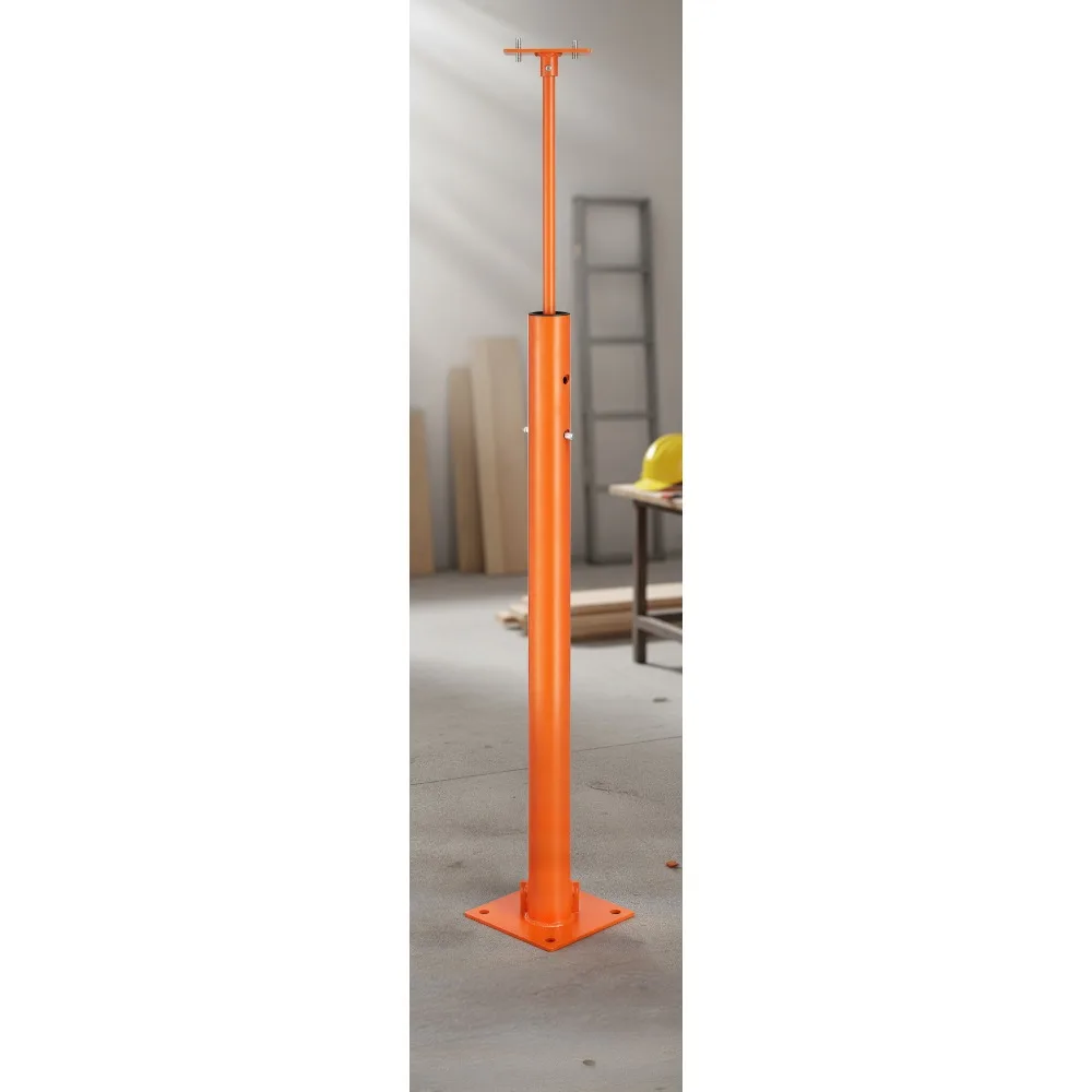 رافعة أرضية قابلة للتعديل شديدة التحمل، سعة 18000 رطلاً، نطاق ارتفاع 53-93 بوصة، عملية خالية من الأدوات لدعم البناء