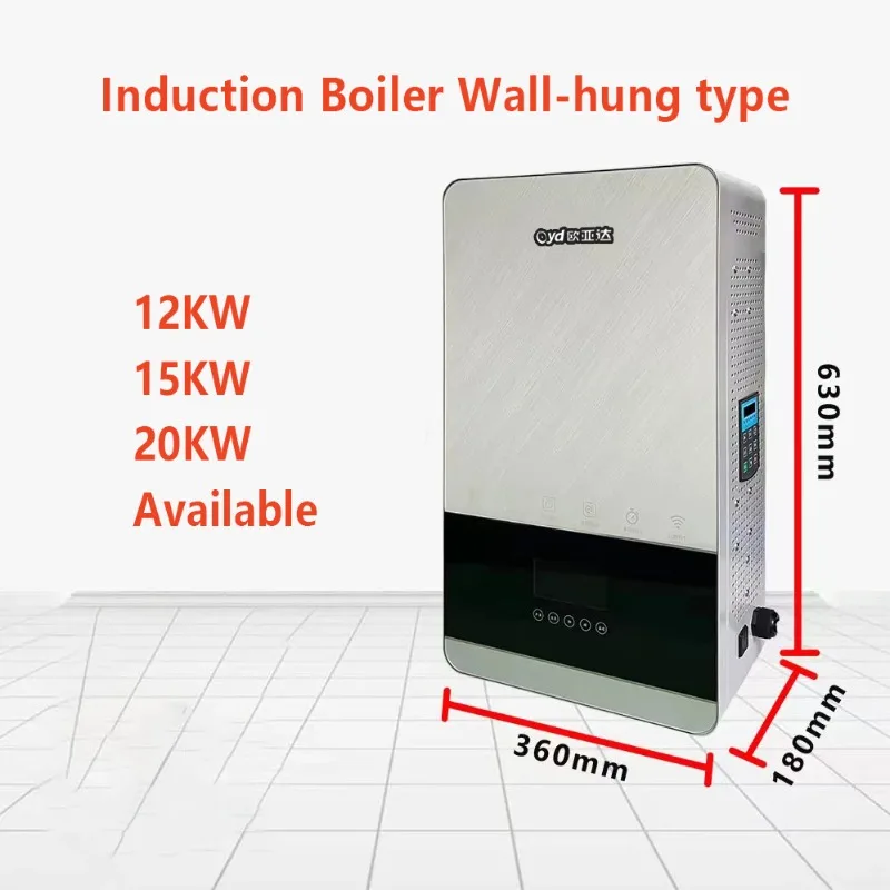 

Induction Electric Boiler 6KW Remote Control Wall-hung Electric Boiler For Heating