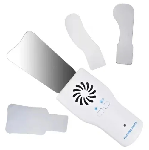 Dentalhas ortodônticas espelho intra oral led espelho inoxidável 4 pçs espelho livre de nevoeiro/nevoeiro livre fotografias intra orais espelho