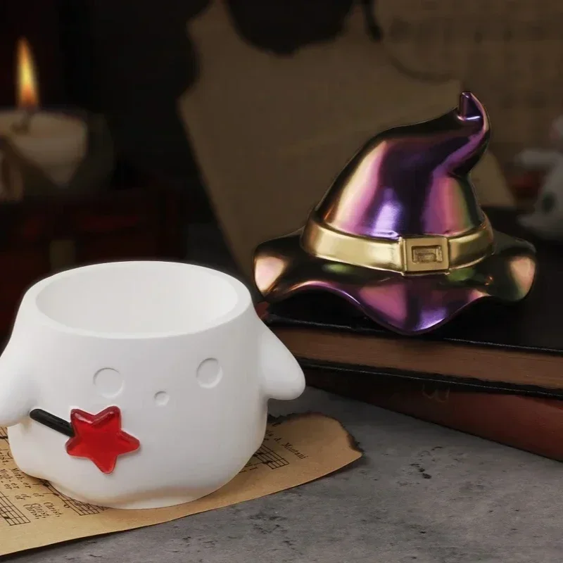 2026 New Latest Models DIY Hat Ghost Silicone Mold Handmade Jewelry Storage Box With Lid Cement Resin Molds Festival Decor Gifts