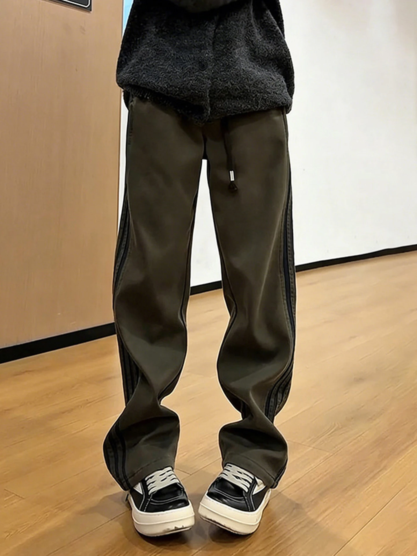 

Мужские зимние спортивные брюки из вельвета Military EEN American Tee Bars, повседневные прямые брюки для работы