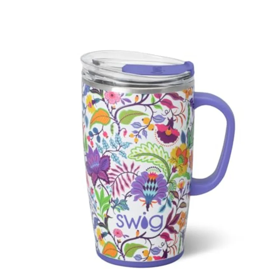 

Travel Mug, Insulated Tumbler with Handle and Lid, Travel Coffee Mug, Cup Holder Friendly, Stainless Steel Tumbler, Reusable In