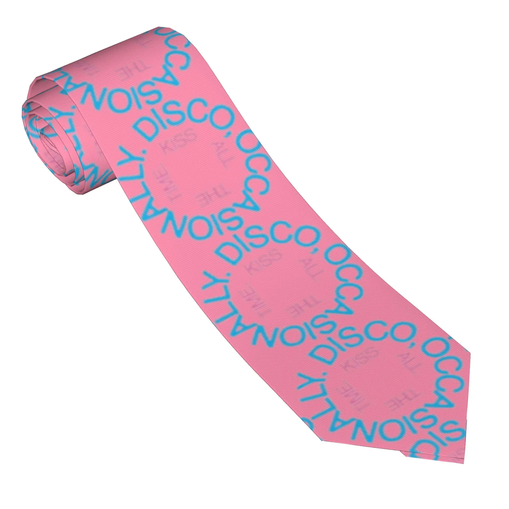 

Kiss All The Time Disco Necktie 8 cm Harrys Album Styles Neck Tie for Mens Skinny Shirt Accessories Cravat Wedding Cosplay Props
