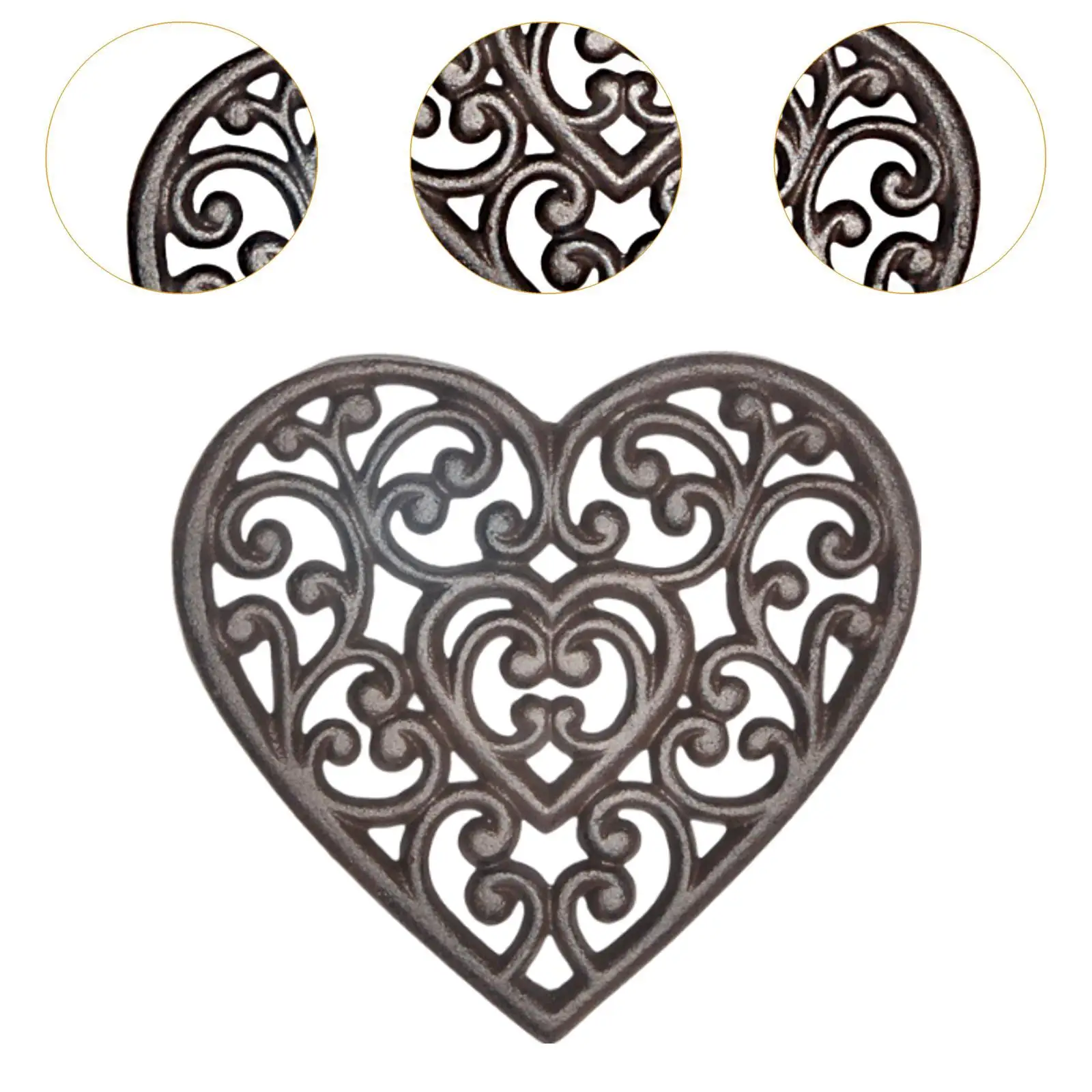 لوح تسخين الركيزة المعدنية إناء/ قدر وسادة الزخرفية حصيرة مقاومة للحرارة تحديد الموقع إناء/ قدر حامل وسادة قوي لوح تسخين الوسادة للمطبخ #5