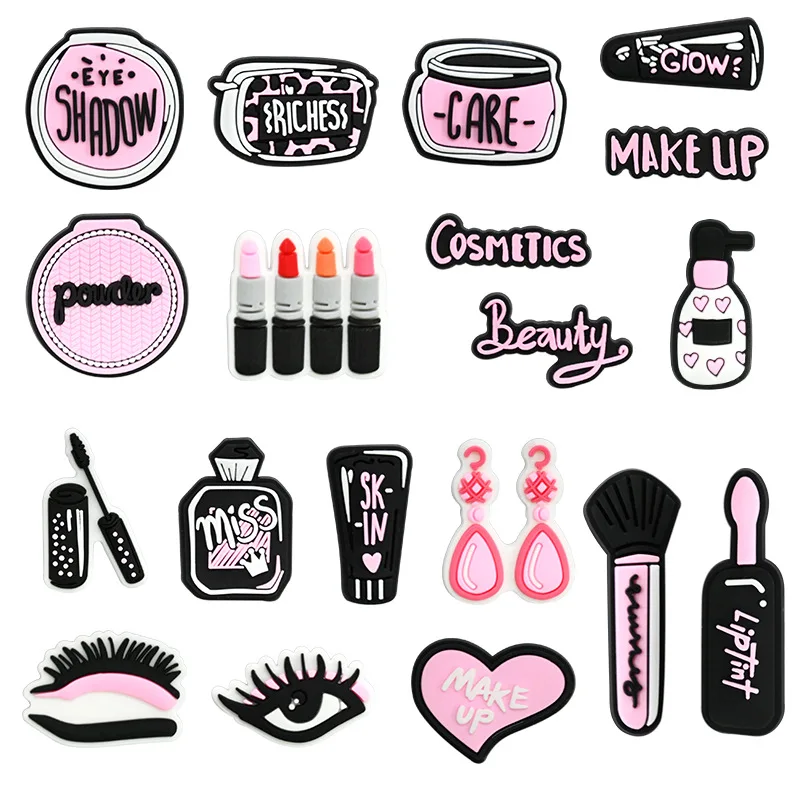 cosmetic beauty PVC shoe Charms Slippers Buckle combination Fit Wristbands accessories Decoration Bands gift unisex party