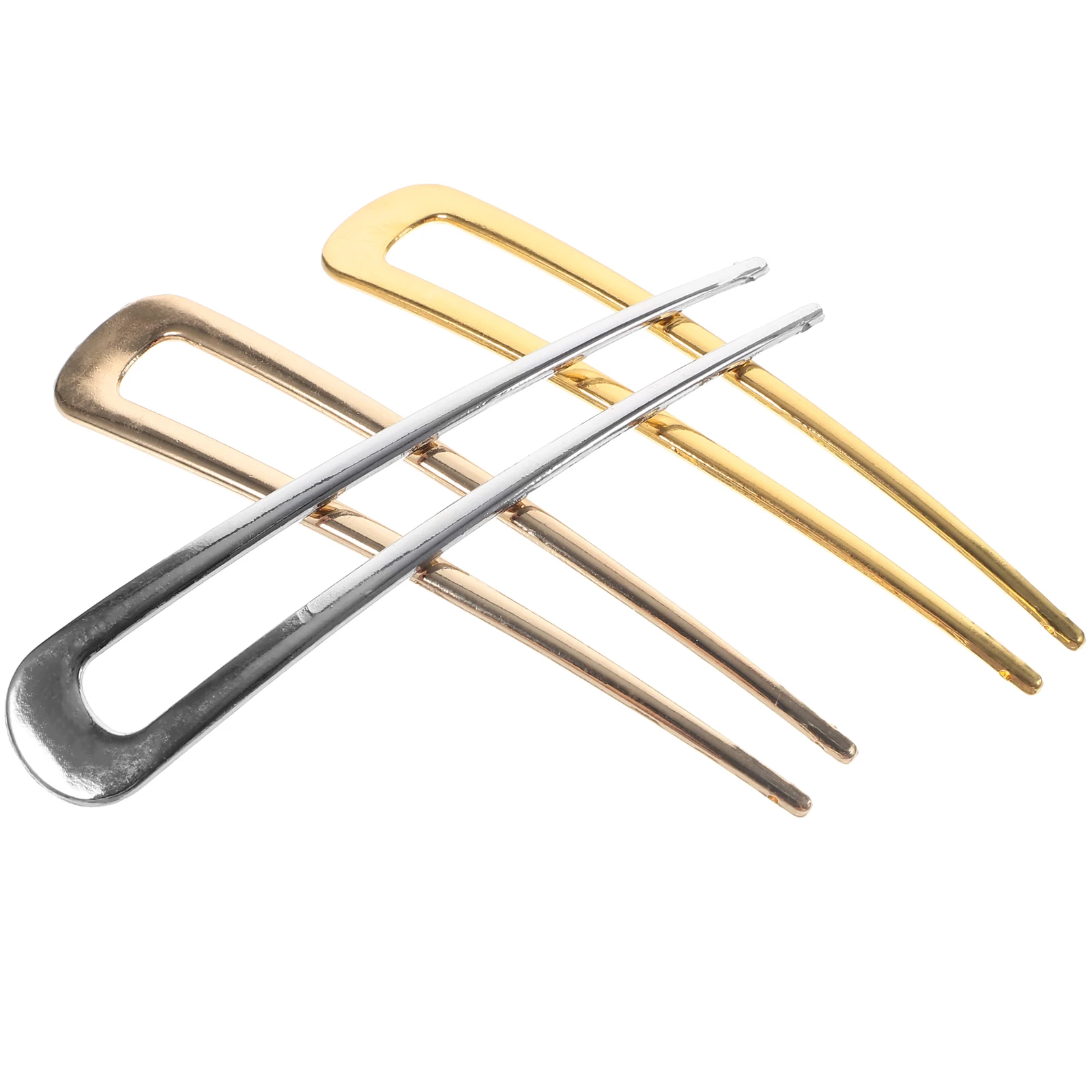 

3pcs U-Shaped Metal for Women Strong Hold Long Lasting Sticks Styling Pins Bun Forks Thick Hair Accessories French for Women
