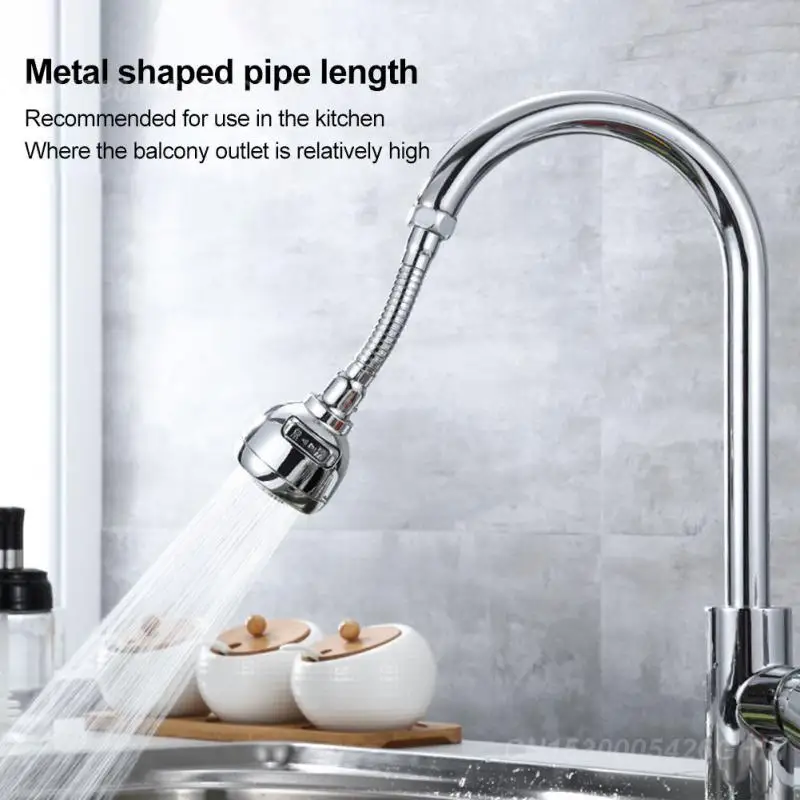 1/2/3PCS Kitchen Faucet Water Saving High Pressure Nozzle Tap Adapter Two-speed Sink Spray Bathroom Shower Rotatable Kitchen