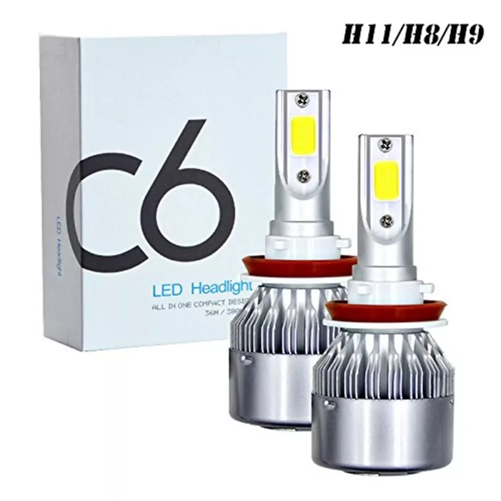 

2Pcs car led headlights C6 H4 H7 H11 9005 9006 7600LM 36W LED Car Headlight Hi / Lo Beam Light Bulbs colour 6000K