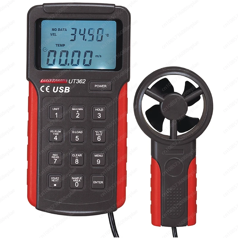 UT361 Anemometer wind speed temperature tester Wind Count Units Switch Wind Speed Display UT362 USB interface