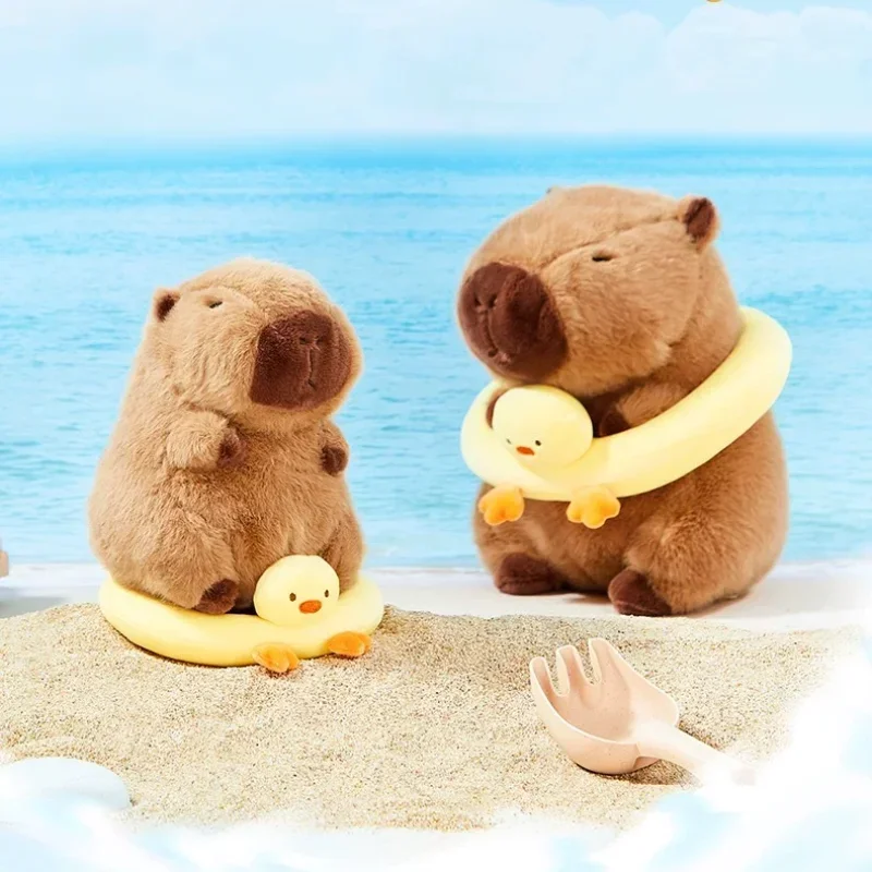 1-20PCS Kapybara Knuffel Sleutelhanger Zomer Smaak Water Dolfijn Cartoon Leuke Pluche Charms Bag Charms Kerst decoratie