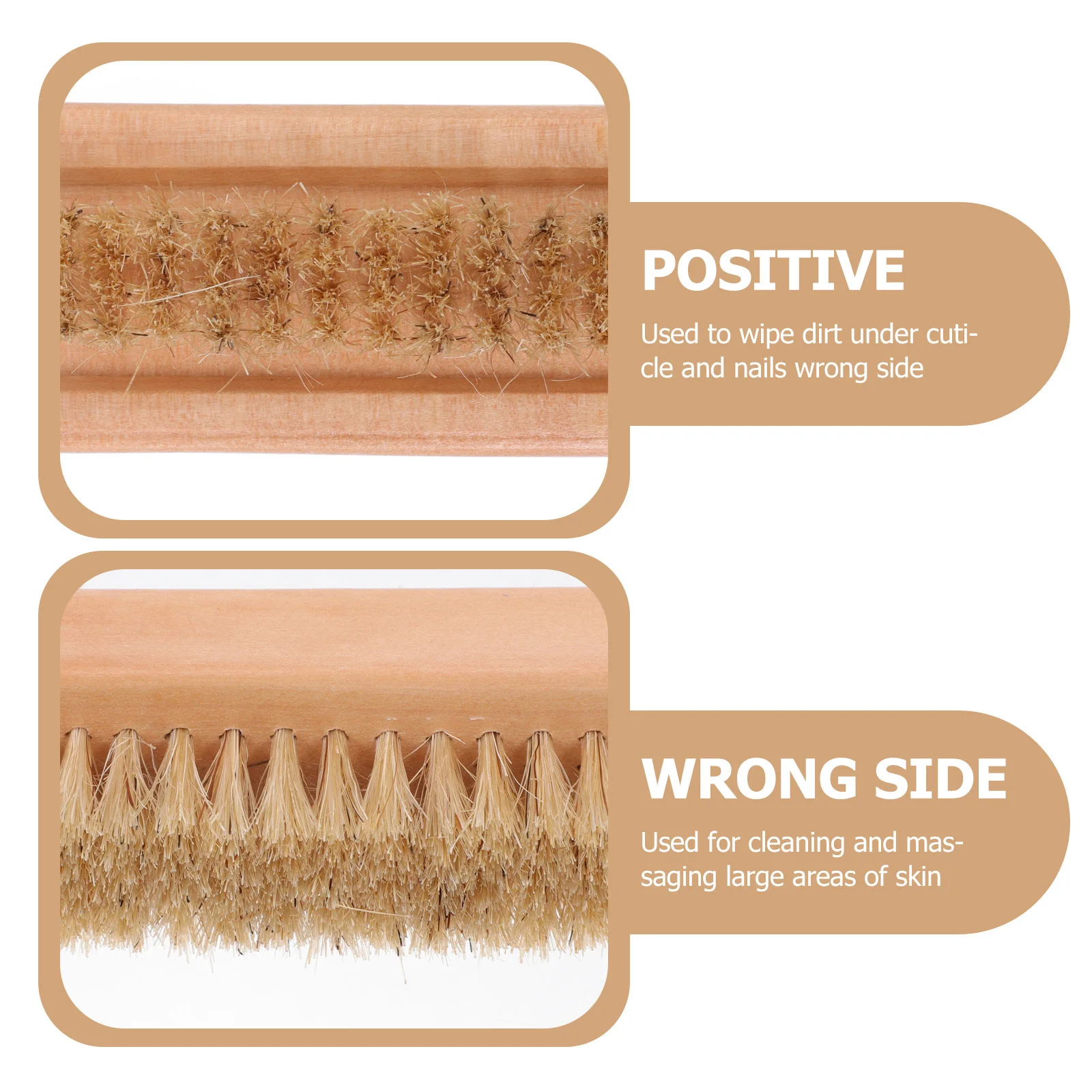 

Wooden Pig Bristle Nail Brush For Dead Skin Removal Foot Palm Exfoliation Tool Manicure Pedicure Fingernail Cleaning Scrubber