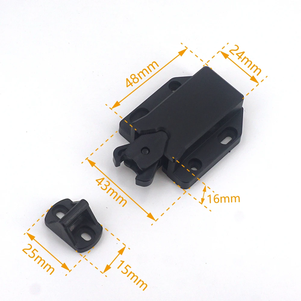 10/5/2 Sets Non-Magnetic Touch Latch Catch Cabinet Door Push to Latch and Unlatch Furniture Cupboard Wardrobe Accessory