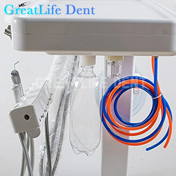 GreatLife Dent Mobile Cart Equipment Mobile Portable 4 Hole 2 Hole Dental Delivery Dental Portable Unit Portable Dental Unit