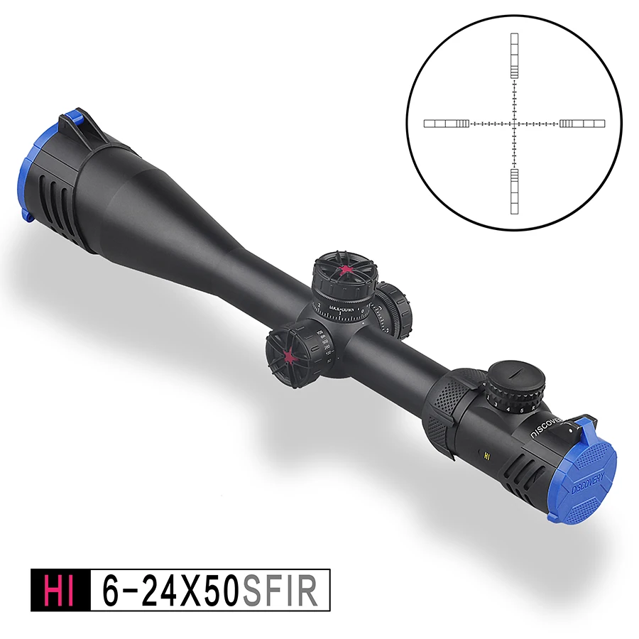 

Discovery HI 6-24X50 SFP Rifle Scope Air Gun Hunting Optics Sights Discovery Long Range with Illumination