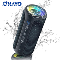 Ohayo Portable Bluetooth Speaker, 40W Loud Stereo Speakers Bluetooth Wireless, IPX7 Waterproof Shower Speakers with Deep Bass