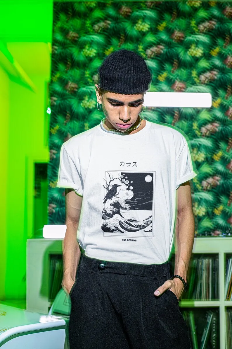 Unisex japanese shirt, Graphic t-shirt