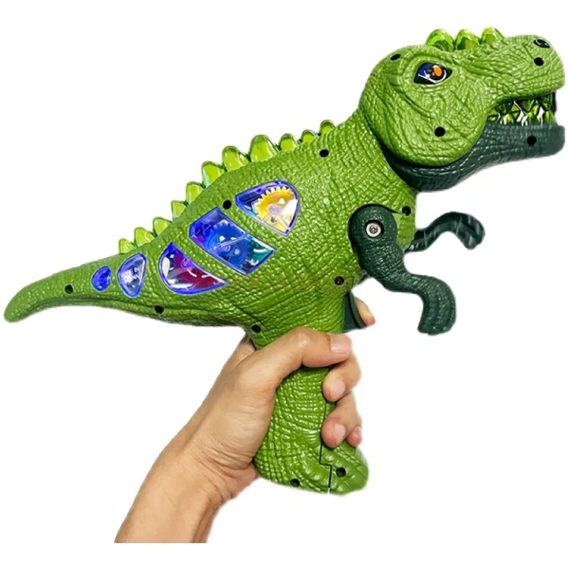 Giocattolo della pistola del dinosauro dei bambini suono del dinosauro giurassico elettrico e regalo di compleanno di musica leggera per i ragazzi