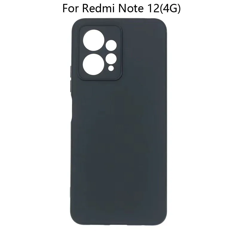 Original Liquid Silicone Soft TPU Case For Xiaomi Redmi Note 12 Global Case Redmi Note12 4G Cover Funda For Redmi Note 12 4G image 6