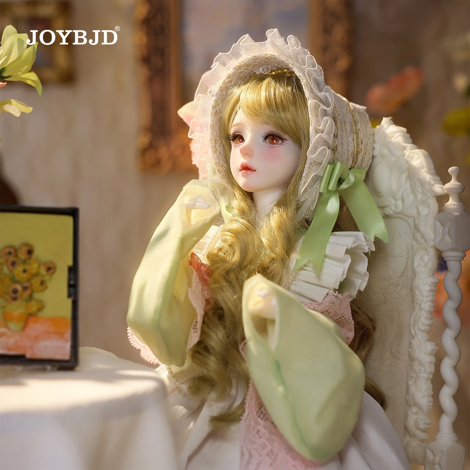 JOYBJD دمية Janen BJD الأصلية 1/4 كيمونو كم موضة منتقي الزهور اللطيفة في الربيع الراتنج Bjd دمية مشتركة مجموعة كاملة #2