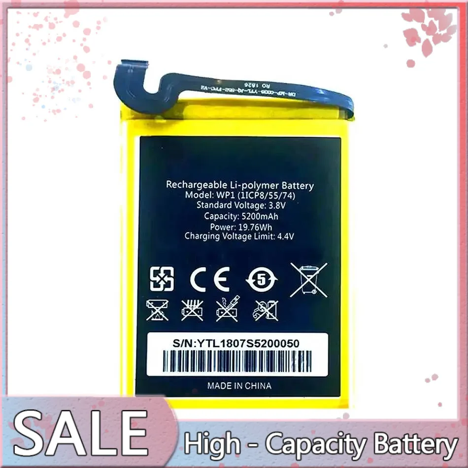 

5200Mah Safe Reliable Power For Oukitel WP1 Mobile Phone Battery