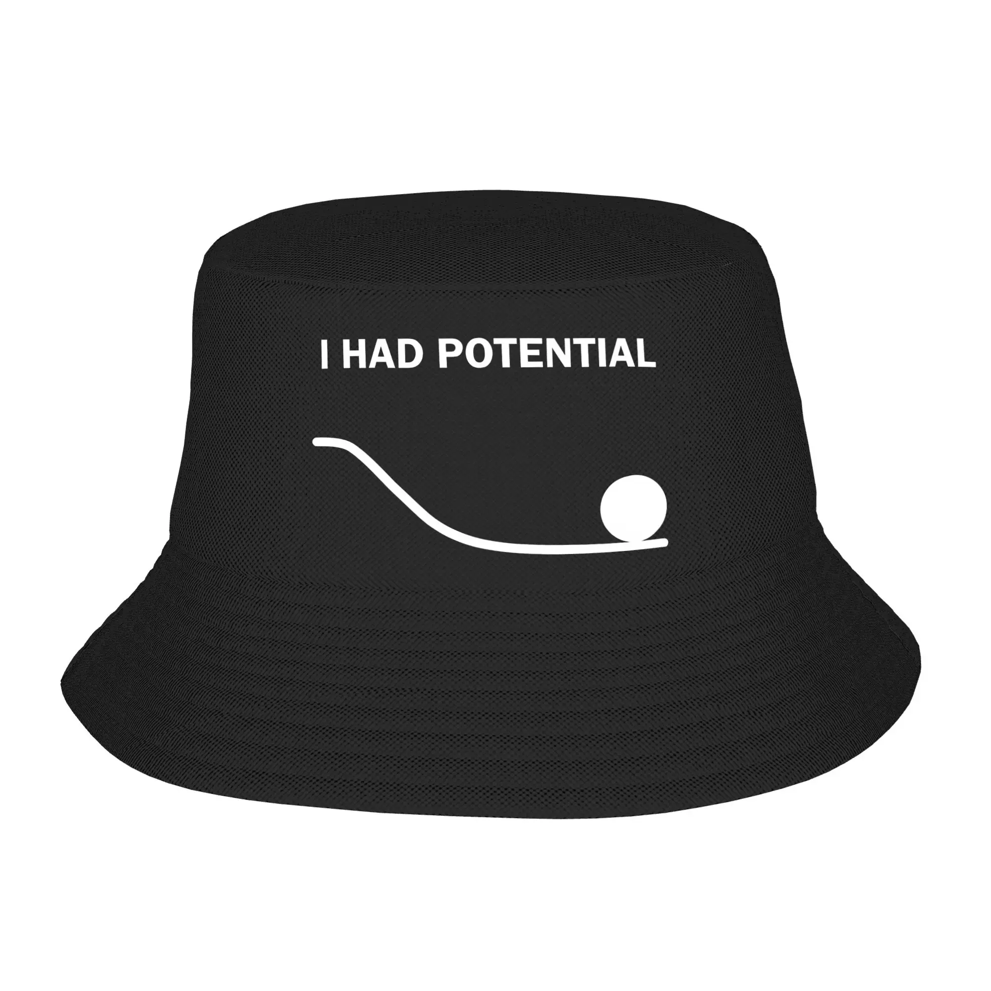 I Had Potential Project Hail Mary  Bucket Hat for Women Men Beach Sarcastic Quote Meme Floppy Hat Unique for Fishing Cap Bob Hat