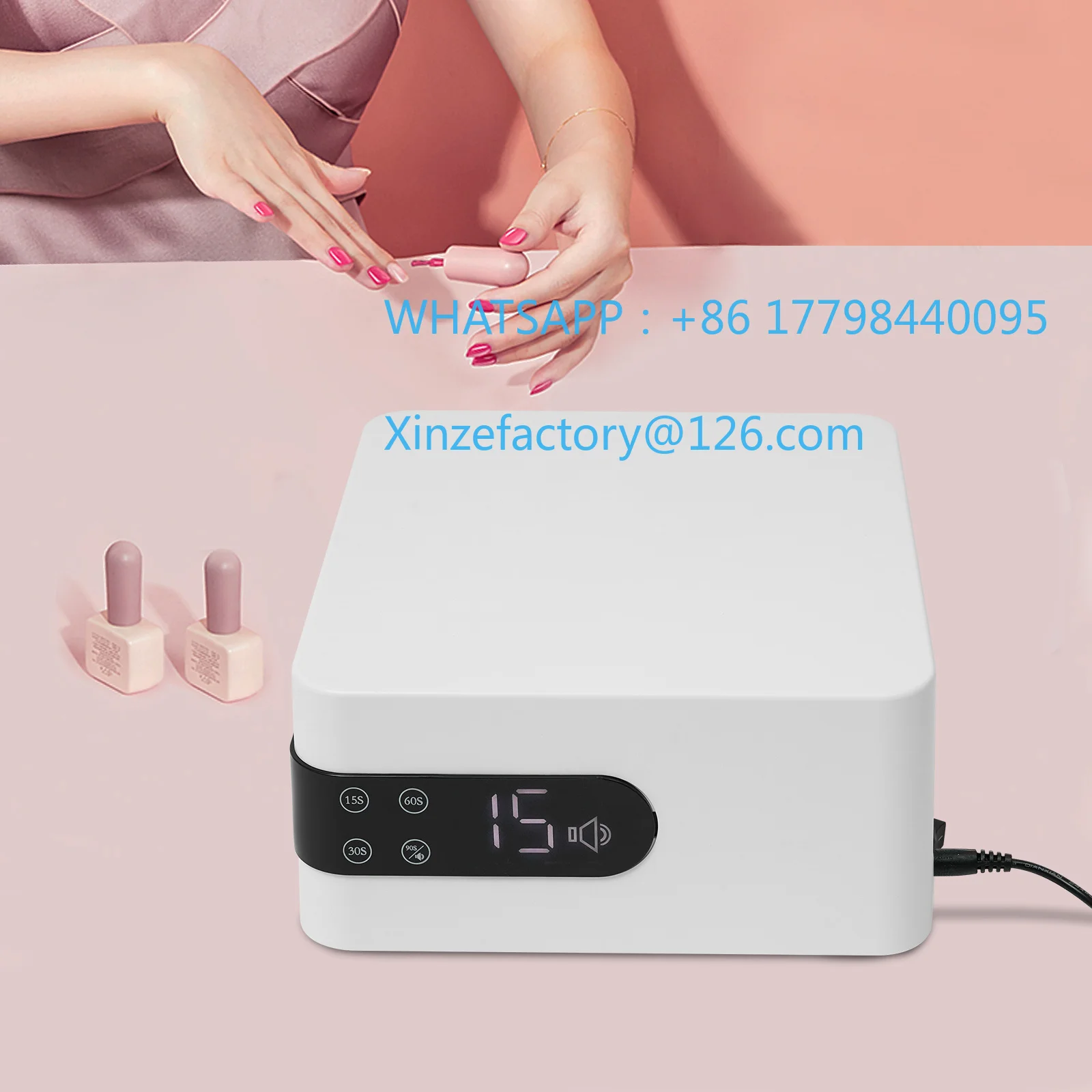 

Customizable Quick-drying Nail Lamp Nail Art with Timing Modes LED Display Screen Infrared Sensor