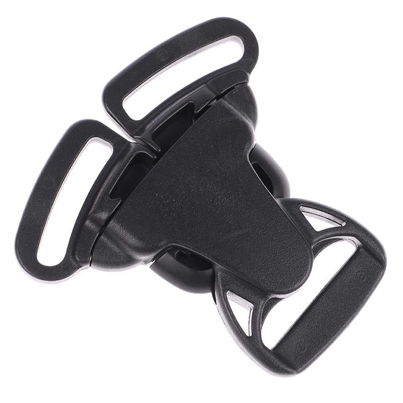 2PCS 25mm 3 Way Three Point Side Release Buckle Quick Plastic Black Baby Carrier Accessory Car Seat Bag Webbing Backpack