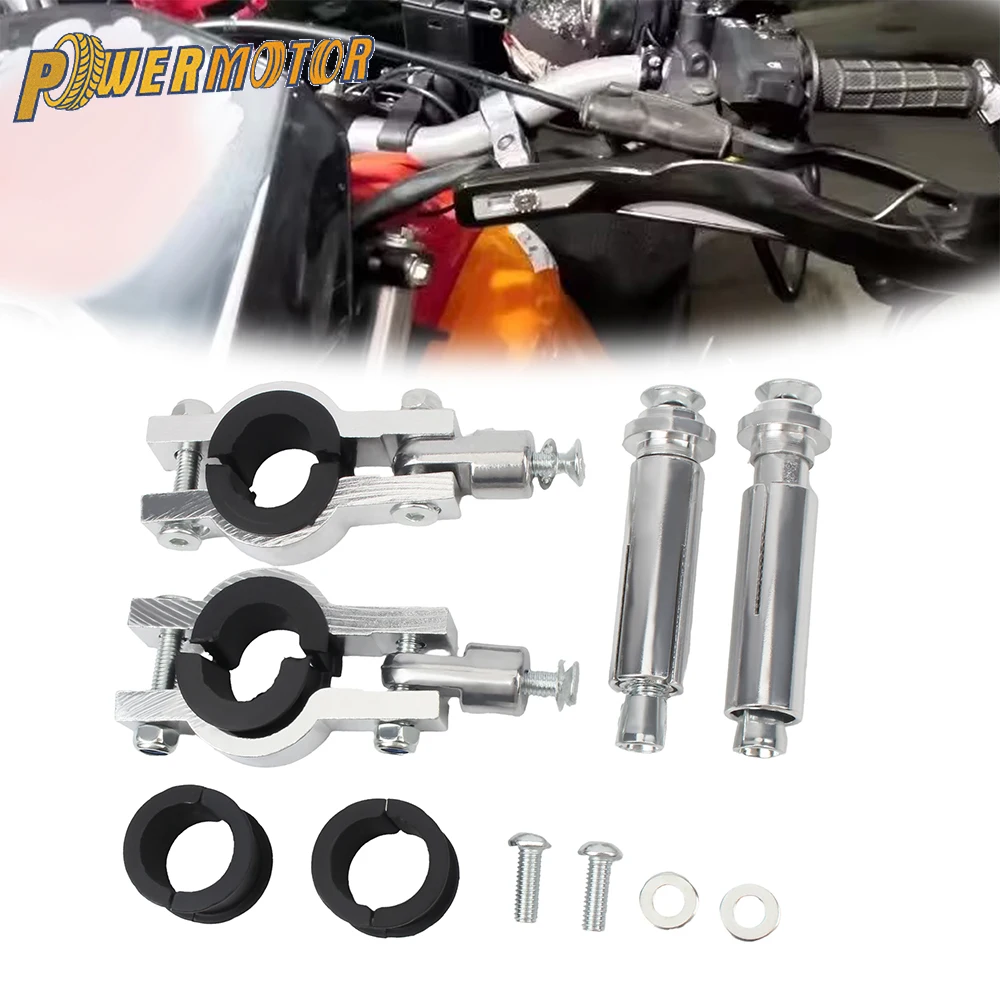 22mm Motorrad 1-1/8 28mm Lenkerhandschutz Klemmen Montagesatz Handschutzhalterung Teile Dirt Bike ATV Quad Motocross