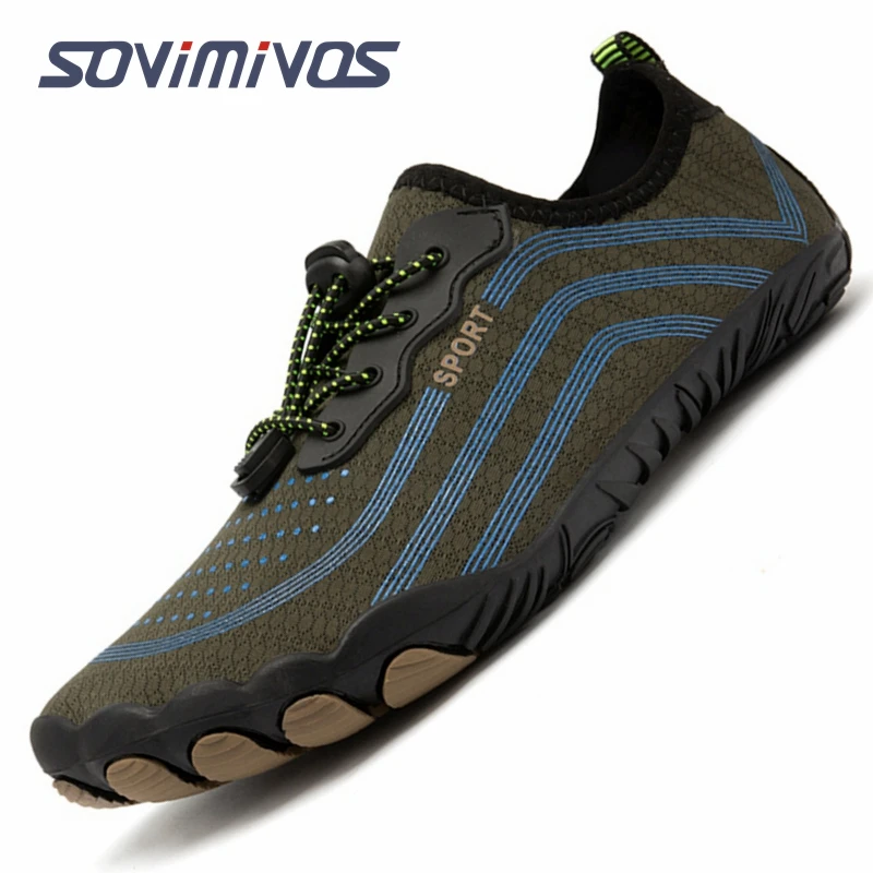 Cross-Trainer da uomo |   Scarpa a piedi nudi e minimalista |   Suola a caduta zero |   Scarpe da scoglio con punta larga Aqua per il nuoto, il surf da spiaggia per le donne