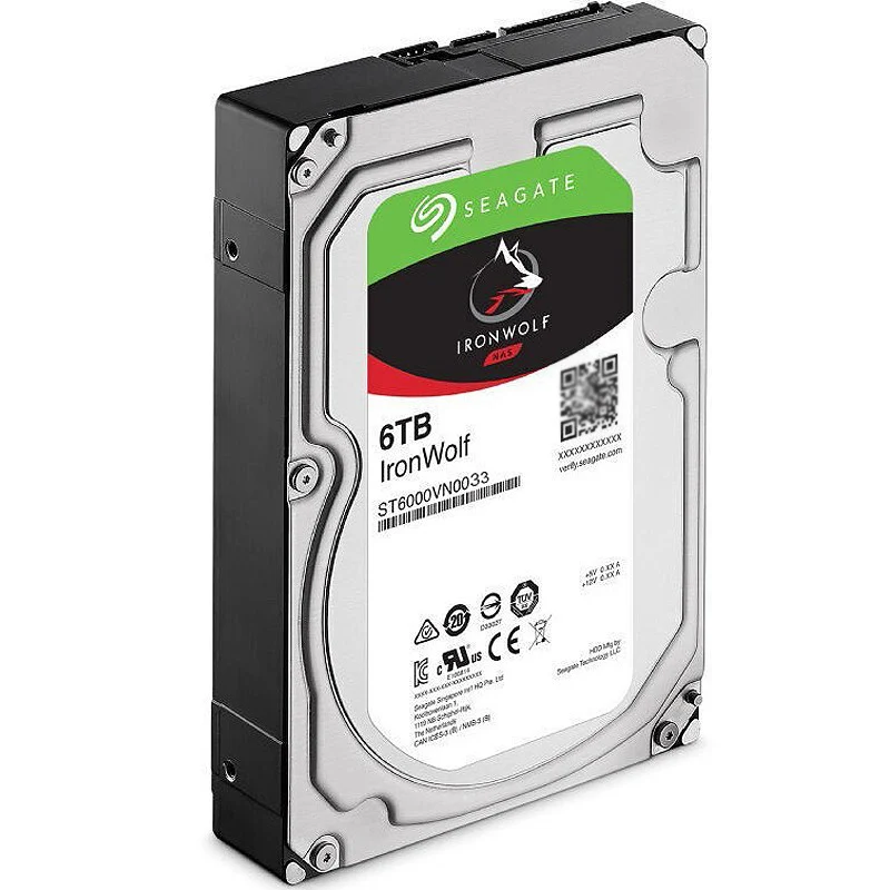 For 6TB HDD Ironwolf ST6000VN0033 hdd 3.5inch Hard disk SATA3 7200rpm 6GB/S NAS Network Attached Storage Hard drive