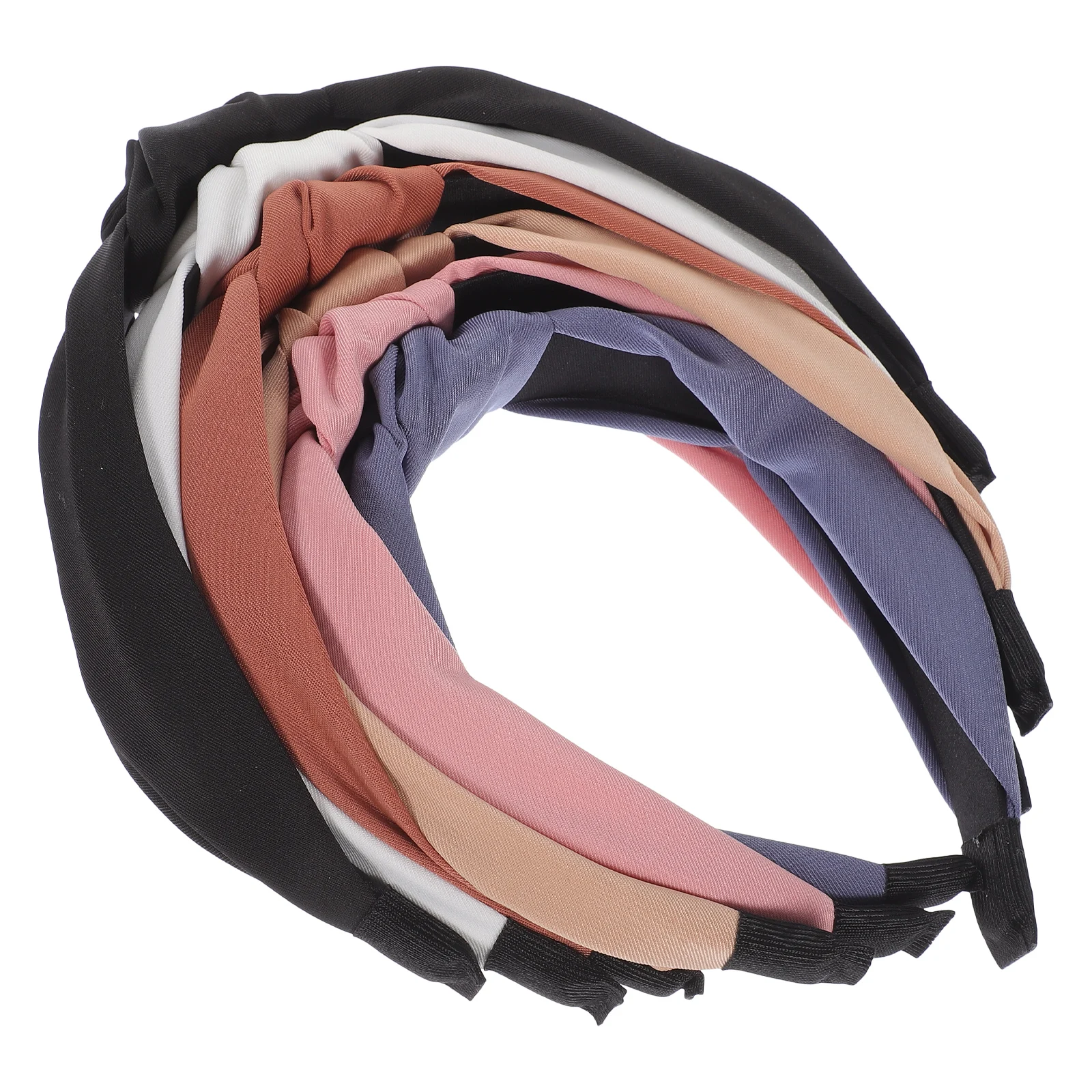 

6Pcs Women Knotted Wide Headband Trendy Decorative Twisted Hair Accessory for Daily Party Special Occasions Fashionable Elegance