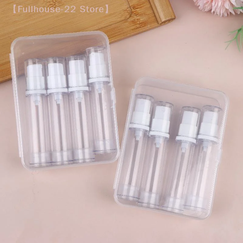 【MAX-22】5/10/15ml Airless-Pumpflaschen-Set, tragbare, transparente, nachfüllbare Vakuumpumpen-Reisebehälter, leere Behälter für Probenverpackungen