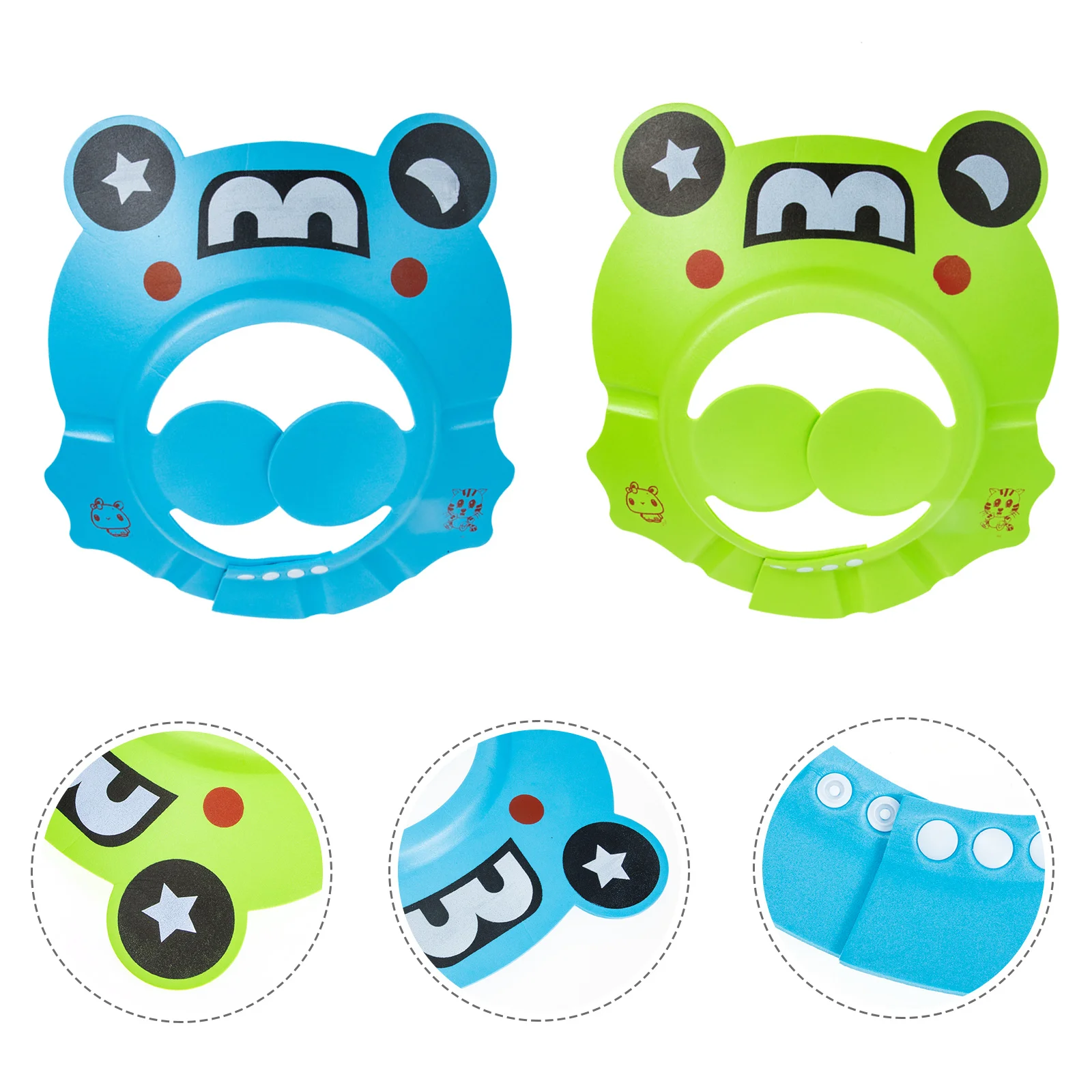 

2 шт. детские шапочки для душа, регулируемые водонепроницаемые шапочки для ванны, детская шапочка для шампуня, принадлежности для малышей, шапочка для детского душа, шапочки для шампуня