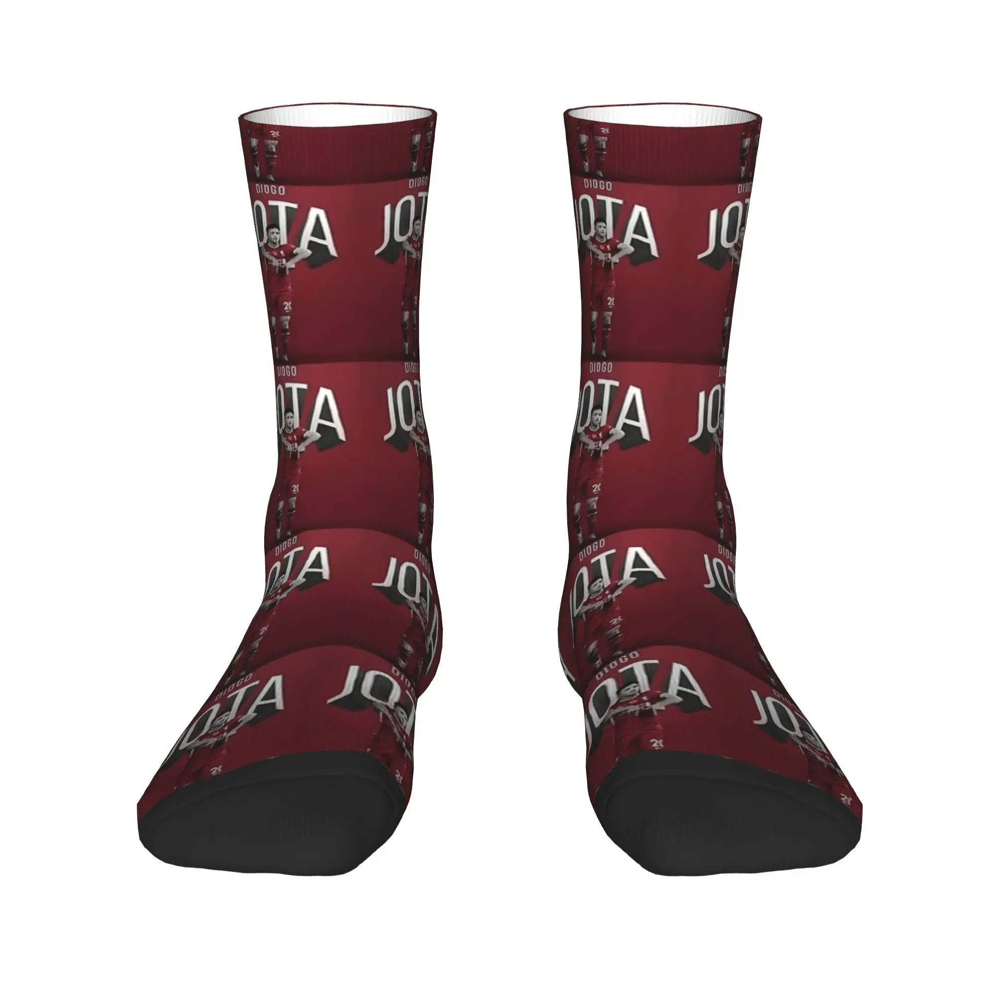 Женские и мужские носки Diogo Jota Walpaper, Нескользящие средние мягкие носки, зимние винтажные велосипедные носки с графикой
