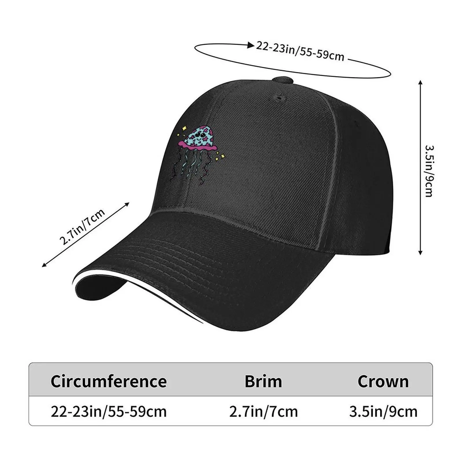 Gel the Jellyfish Baseball Cap derby hat Rugby fishing caps man Hood For Men Women's