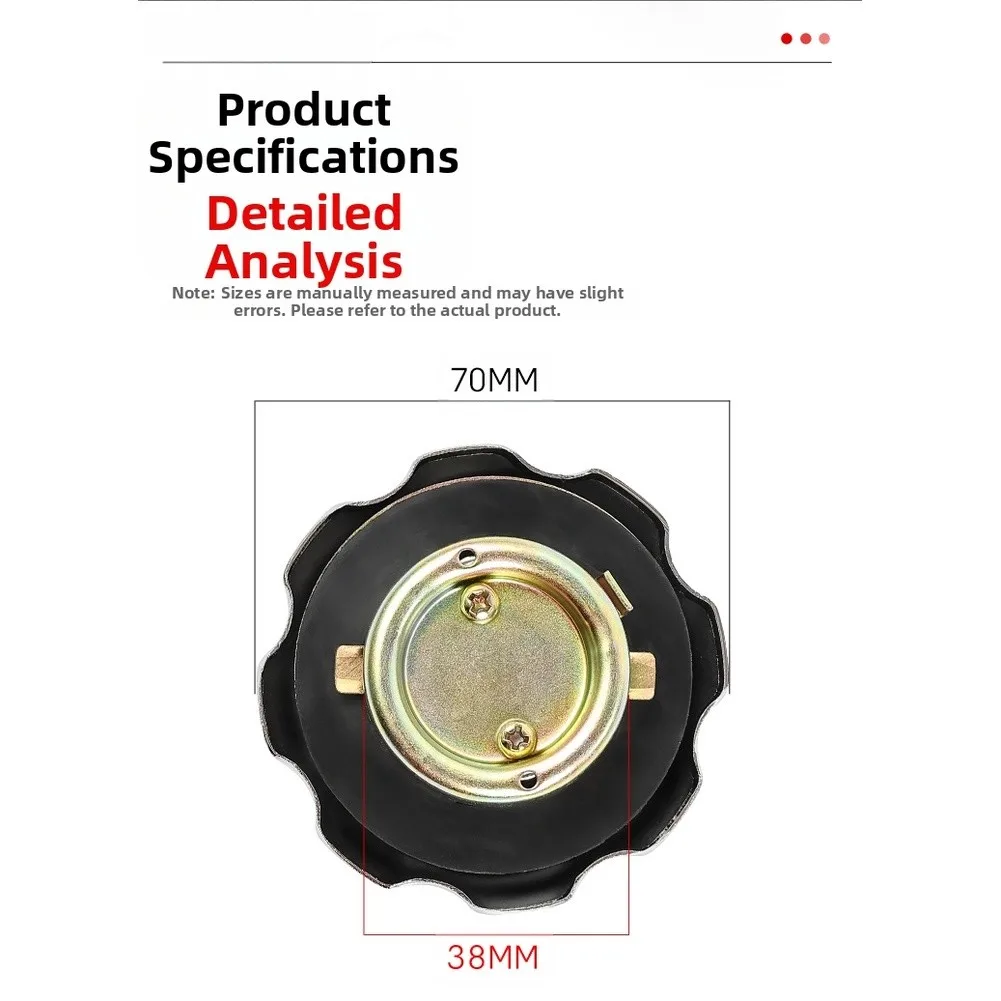 Motorcycle Repair Motorcycle Fuel Cap Locking Gas Cover Key Included Key-operated Mechanism Anti-rust Finish Wear Resistant