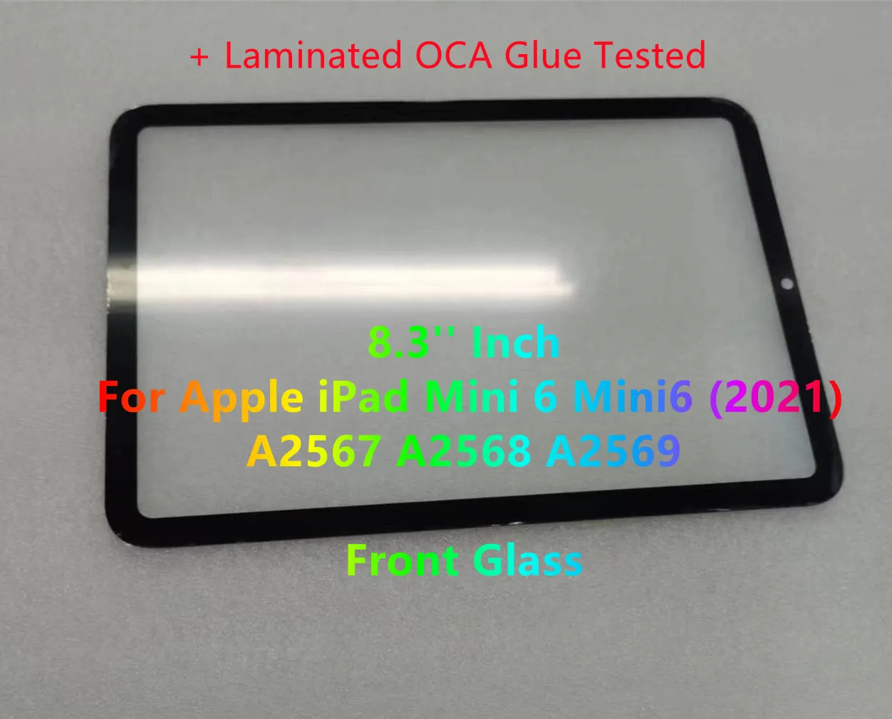 

Для iPad Mini 6 Mini 6 (2021) A2569 A2567 A2568 сенсорная панель переднее стекло + ламинированный клей OCA 100% протестировано