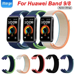 Nylon Strap For Huawei Band 9 8 Nylon Loop Adjustable Smart Watch Replacement Belet Wristband Sport Bracelet For Huawei Band 9/8